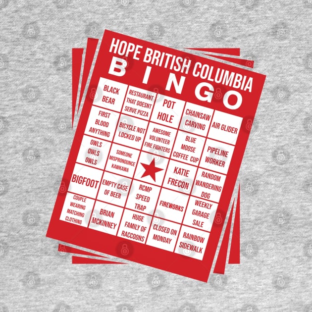 BINGO - Hope, British Columbia Edition by INLE Designs